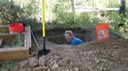 Lisa - digging the new latrine!